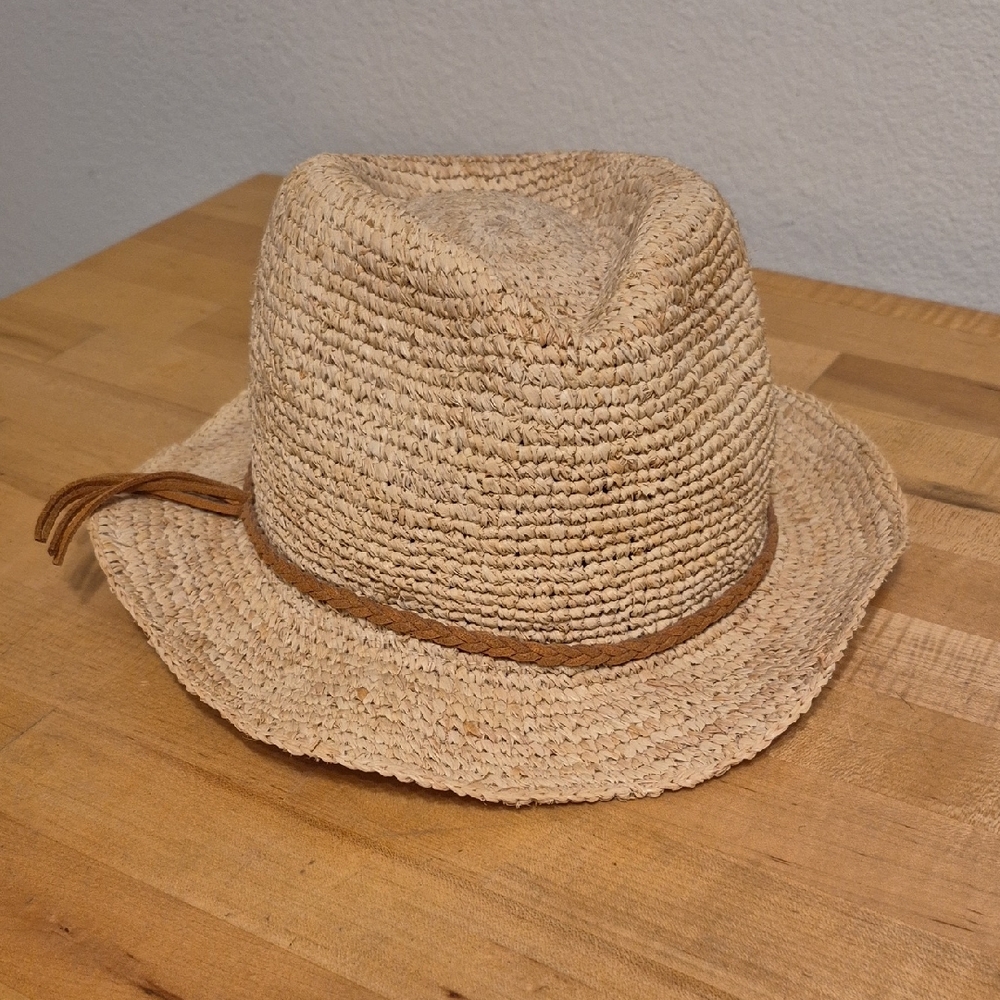 Treasure & Bond Straw Hat Small Wired Brim Adjustable